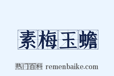 素梅玉蟾是什么意思的图片